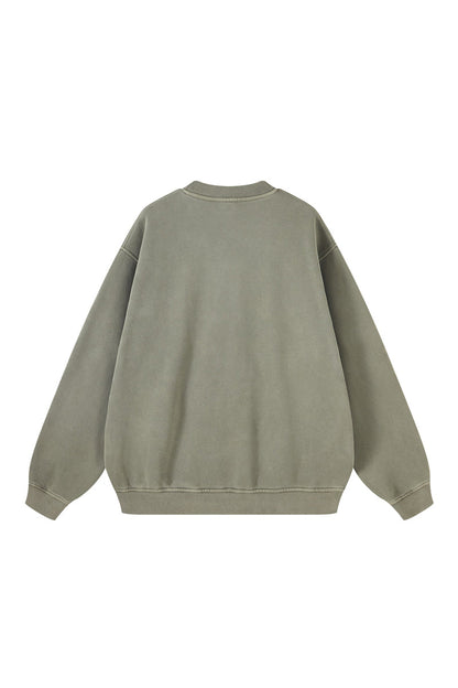 355G Washed Fleece Crew