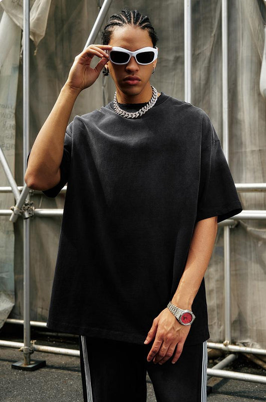 250GSM Distressed Washed Sun Fade Tee