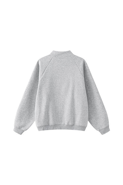 420GSM Solid Color Fleece  Zipper Jacket