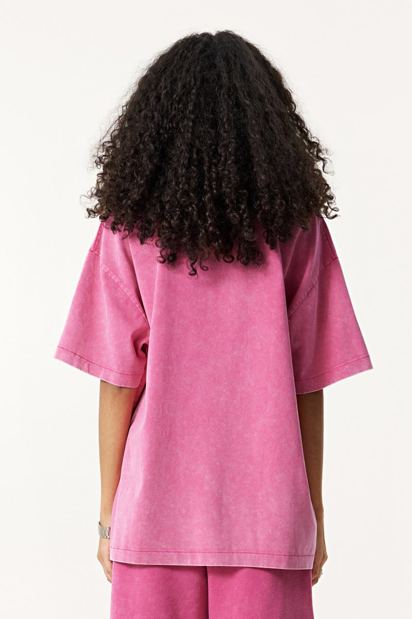 285GSM Pigment Dyed Washed Tee