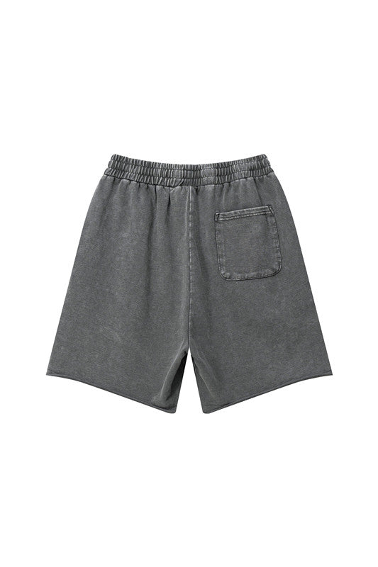 330GSM Distressed Fried Snowflakes Washed Short