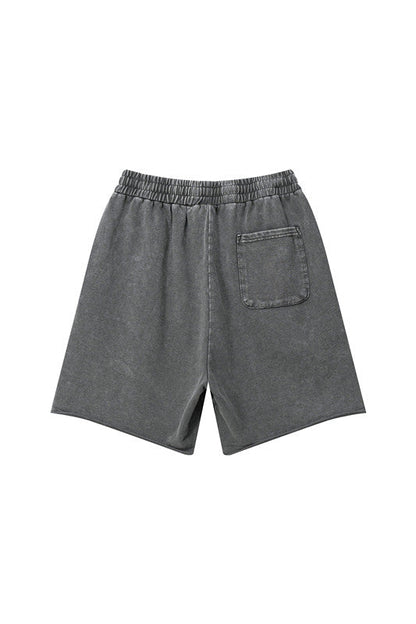 330GSM Distressed Fried Snowflakes Washed Short
