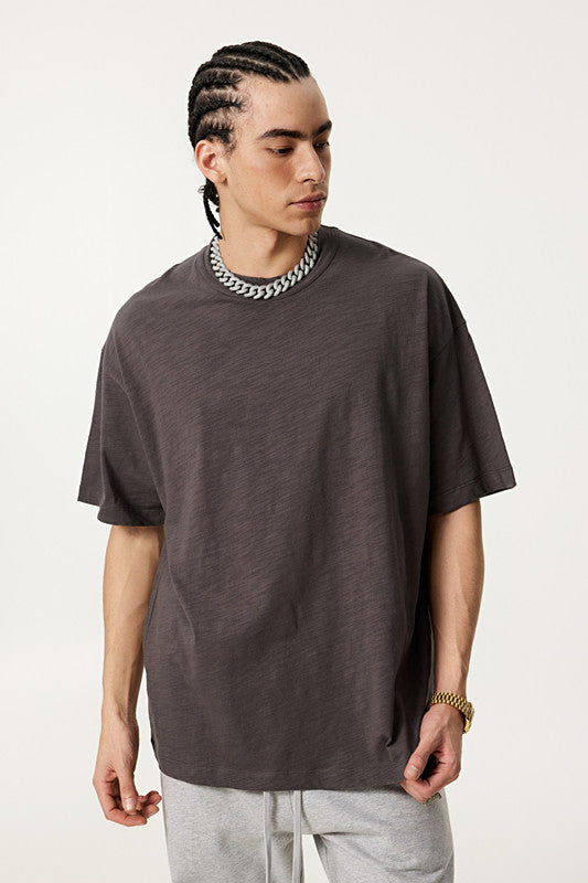 Slub Cotton 190GSM Solid Color Tee