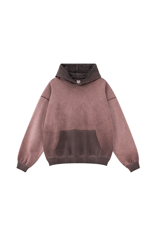100% Cotton 380GSM Gradient Washed Hoodie