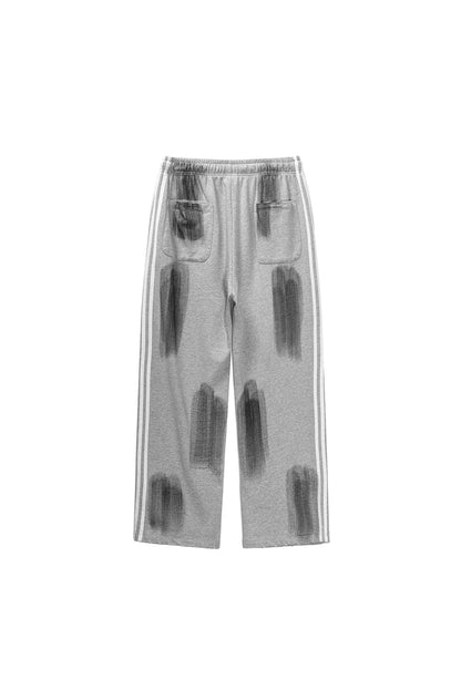 380GSM Brush Dyed Stripe Side Sweatpants