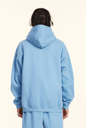 345GSM Fleece Solid Oversized Hoodie