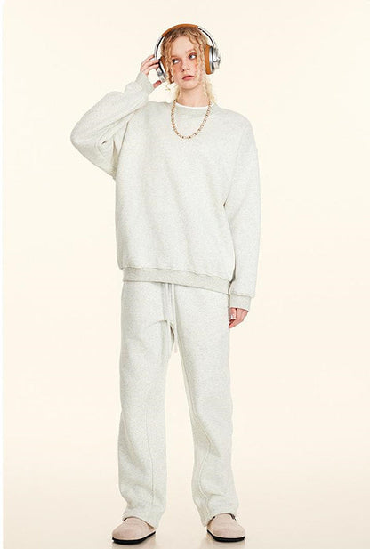 345GSM Fleece Solid Color Crew