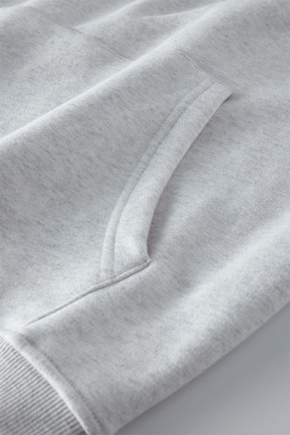 Contrast Sleeve Fleece Hoodie