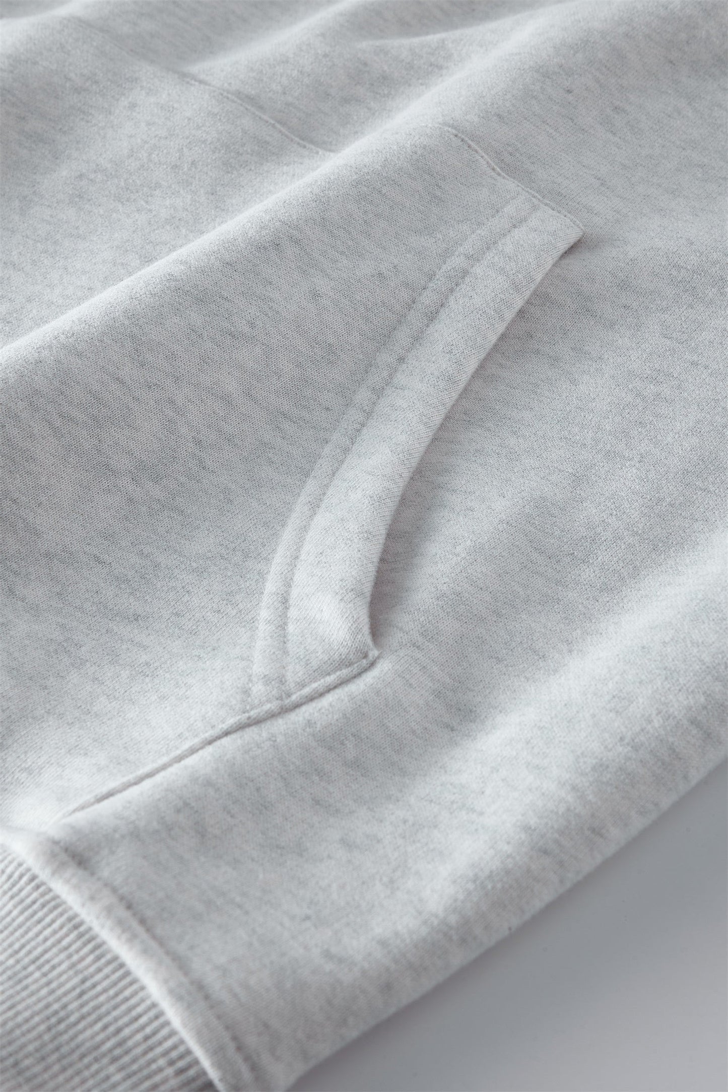 Contrast Sleeve Fleece Hoodie