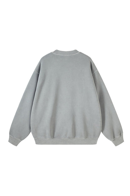 355G Washed Fleece Crew