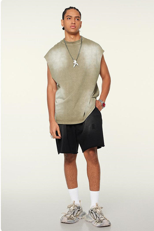 310GSM?Sun Fade Vintage Muscle Tee