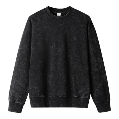430 GSM 100% Cotton Washed Sweater Customized Sweater