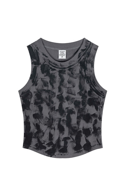 235GSM Brush Dyed Distressed?Vest