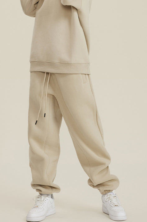 345G Fleece Solid Sweatpants