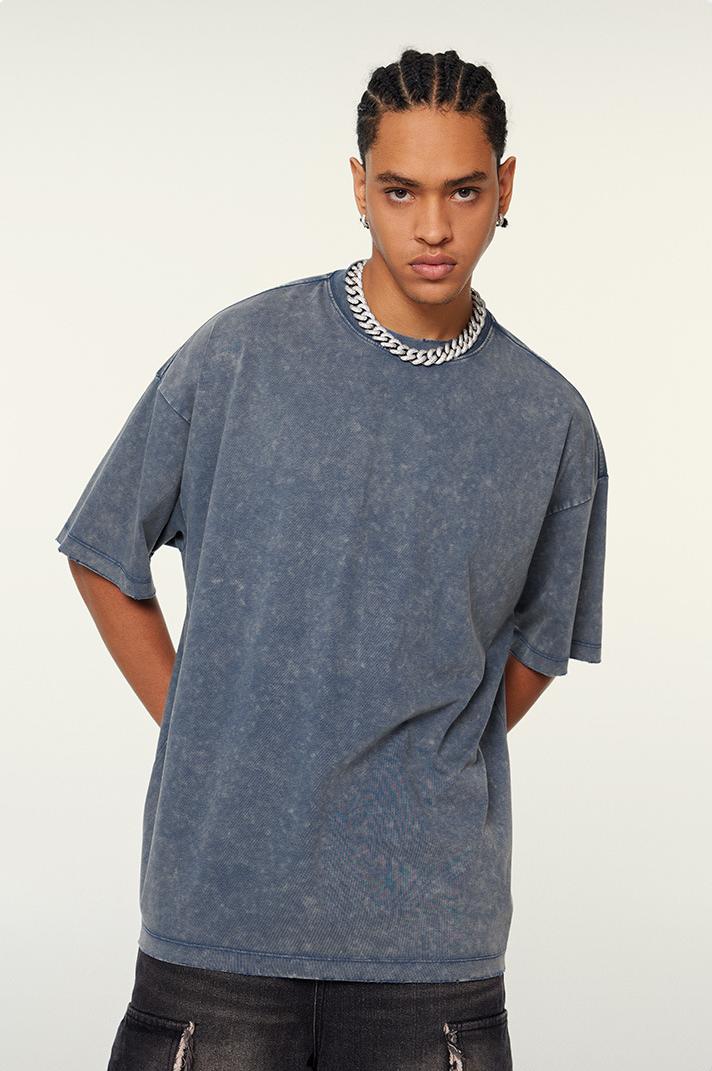 230GSM Distressed Washed Coolness Tee