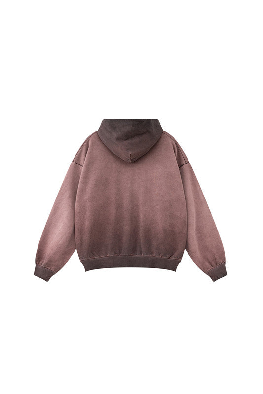 100% Cotton 380GSM Gradient Washed Hoodie