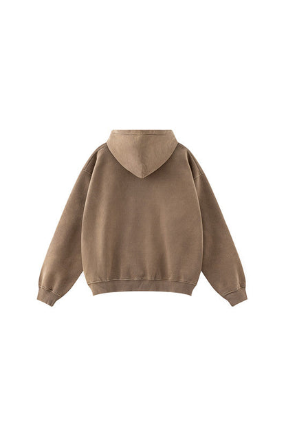 332GSM Gradient Sprayed Fleece Hoodie