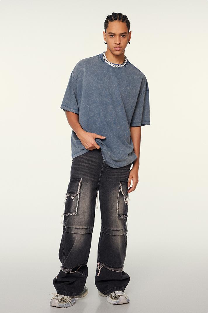 230GSM Distressed Washed Coolness Tee