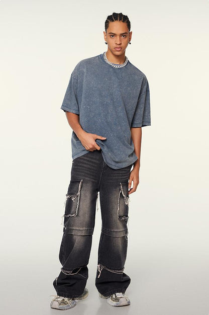 230GSM Distressed Washed Coolness Tee