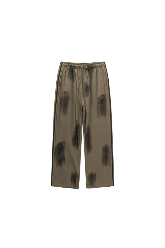 380GSM Brush Dyed Stripe Side Sweatpants