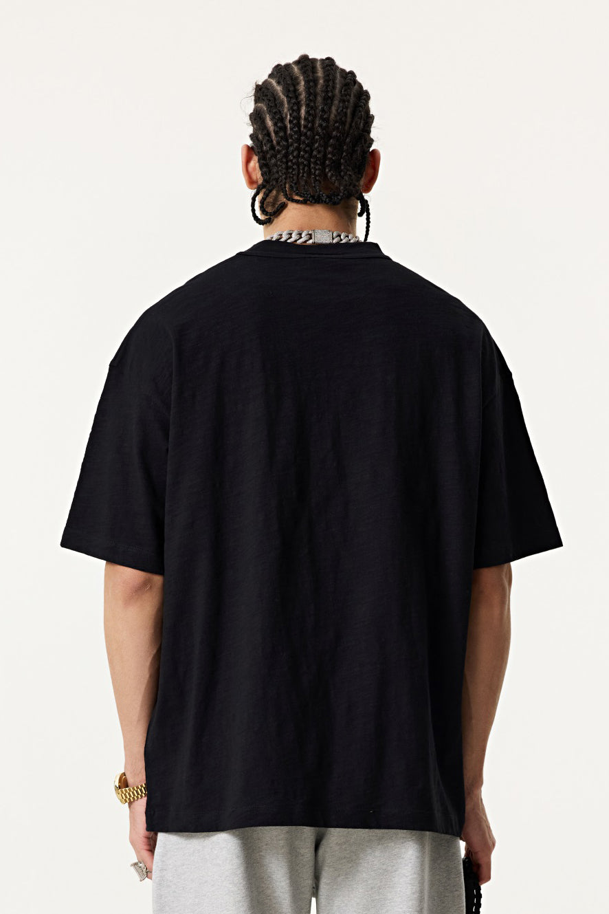 Slub Cotton 190GSM Solid Color Tee