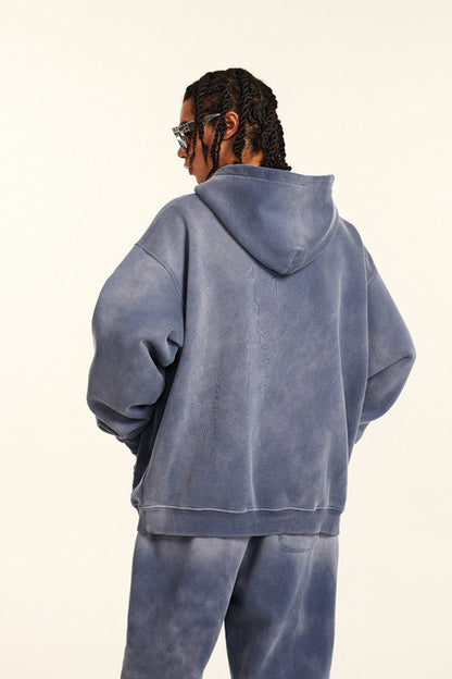 332GSM Gradient Sprayed Fleece Hoodie
