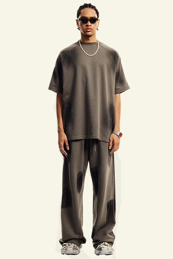 300GSM Dirty Effect Oversized Tee