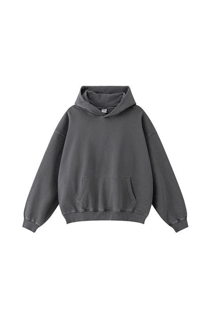 100% Cotton 380GSM Washed  Hoodie