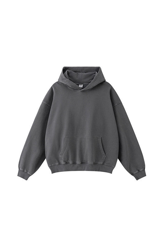 100% Cotton 380GSM Washed  Hoodie