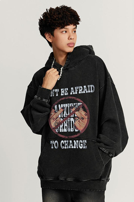 420GSM Digital Printed Pigment Dyed Hoodie