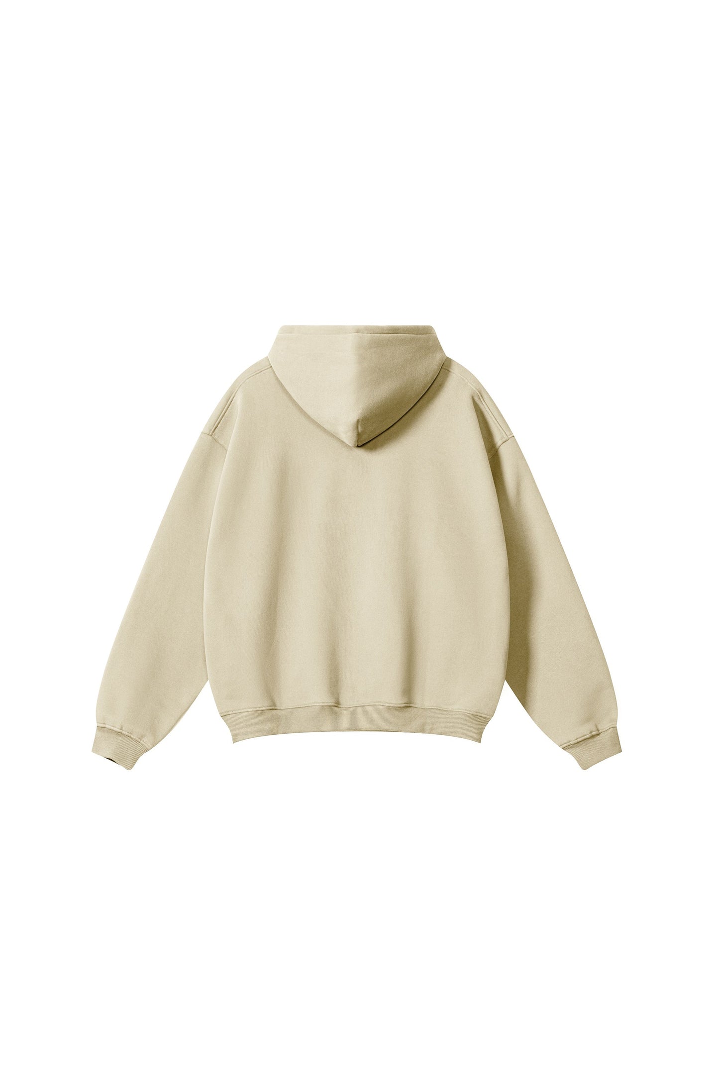 345GSM Fleece Solid Oversized Hoodie
