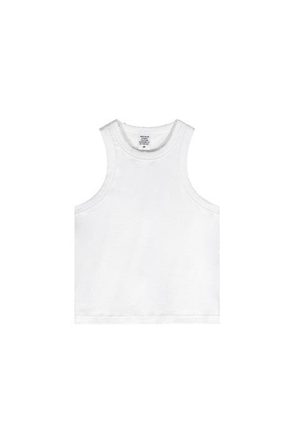 235GSM Washed Out Crop Vest