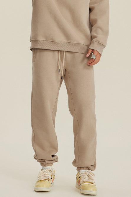 345G Fleece Solid Sweatpants