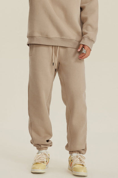 345G Fleece Solid Sweatpants