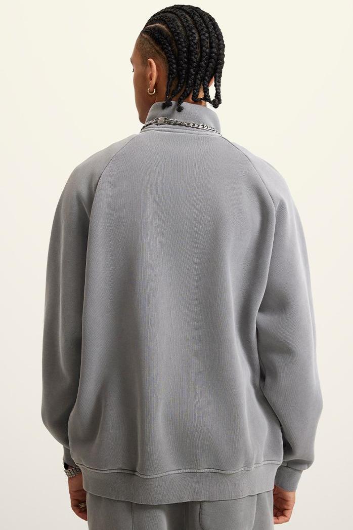 Washed Fleece Zipper Jacket