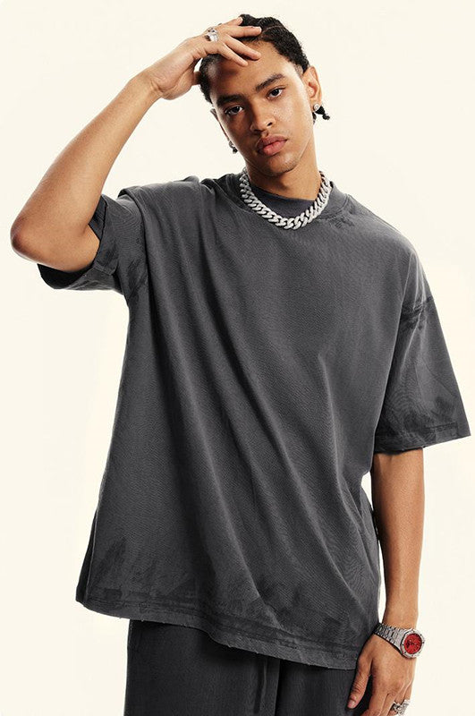 305GSM Distressed Dirty Effect Tee