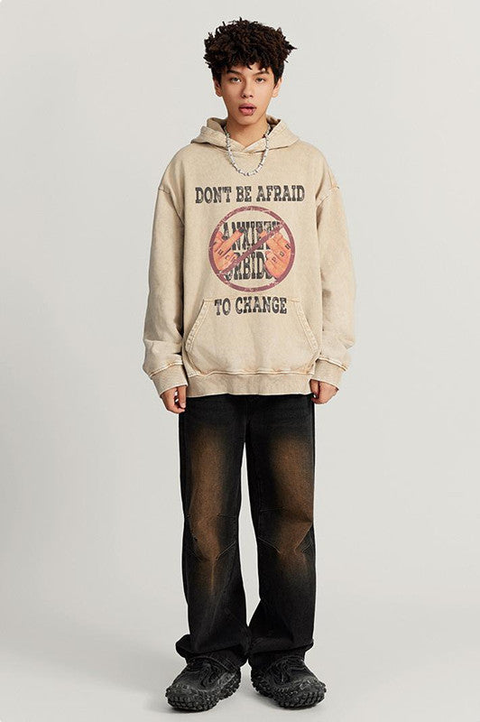 420GSM Digital Printed Pigment Dyed Hoodie
