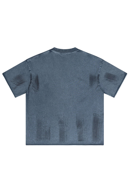 310GSM Brush Dyed Washed?Tee