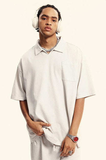310GSM Washed Polo Tee
