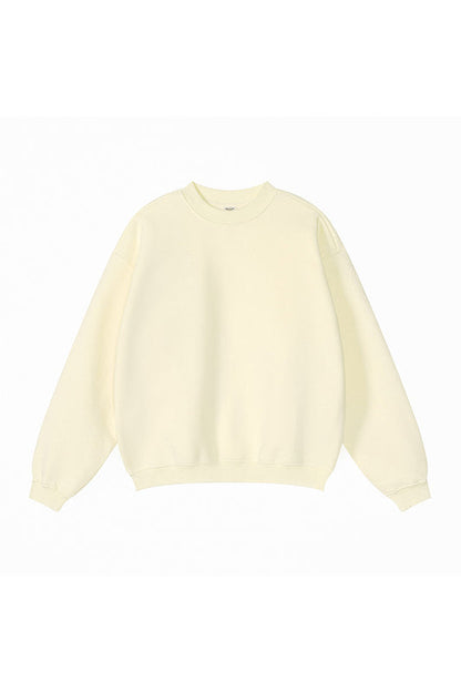 345GSM Fleece Solid Color Crew