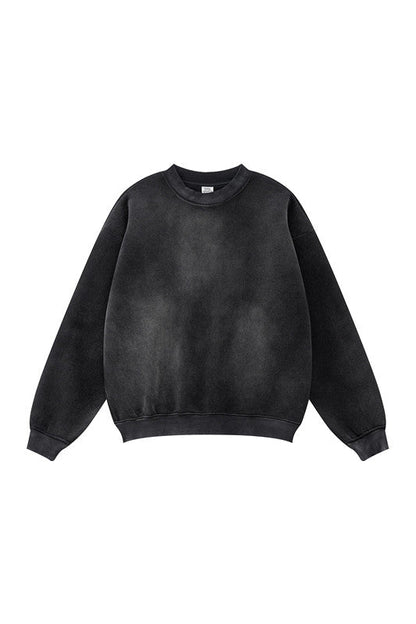 332GSM Spray Washed Fleece Crew