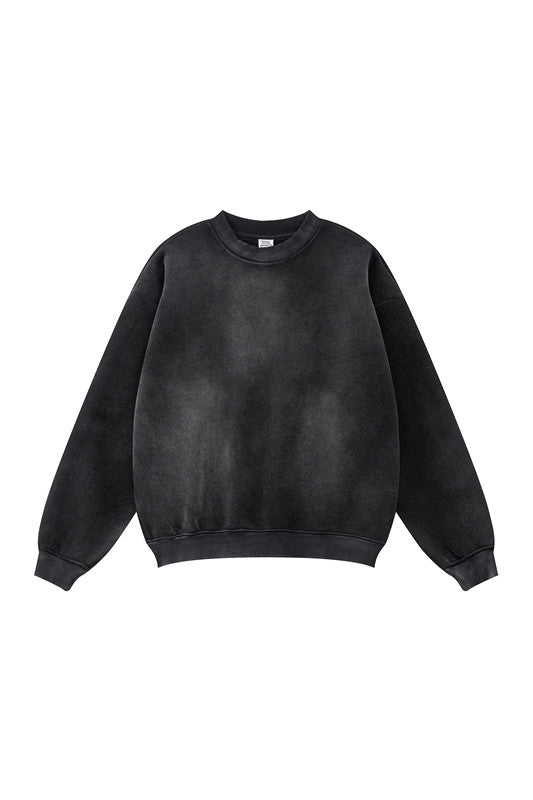 332GSM Spray Washed Fleece Crew
