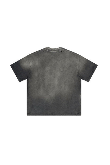 250GSM Distressed Washed Sun Fade Tee