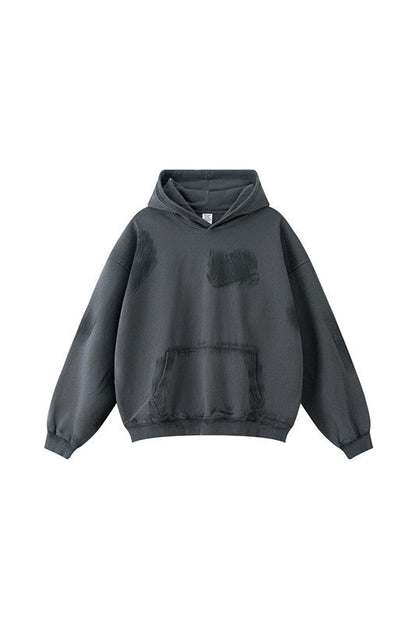 370GSM Dirty Effect Washed Out Hoodie
