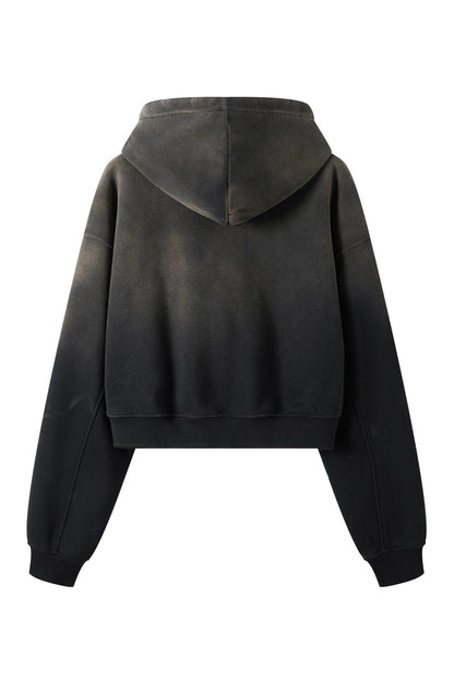 Washed Gradient Fleece Hoodie