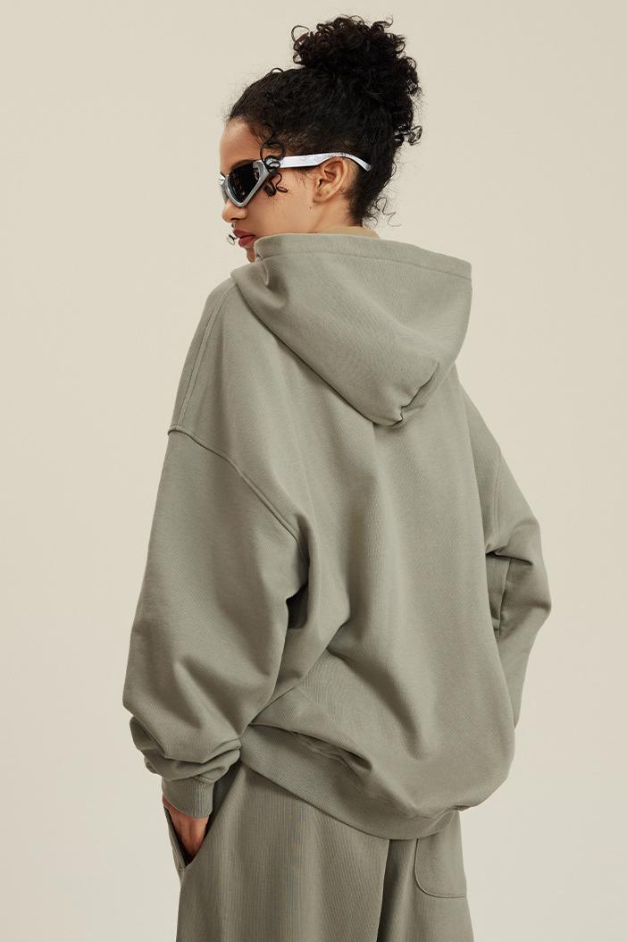 445G Solid Basic Hoodie