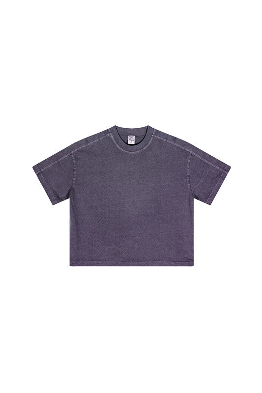 Kids 250G Side Stripe Washed Tee