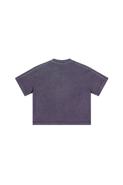 Kids 250G Side Stripe Washed Tee
