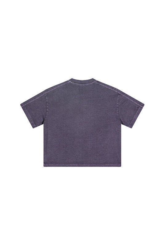 Kids 250G Side Stripe Washed Tee
