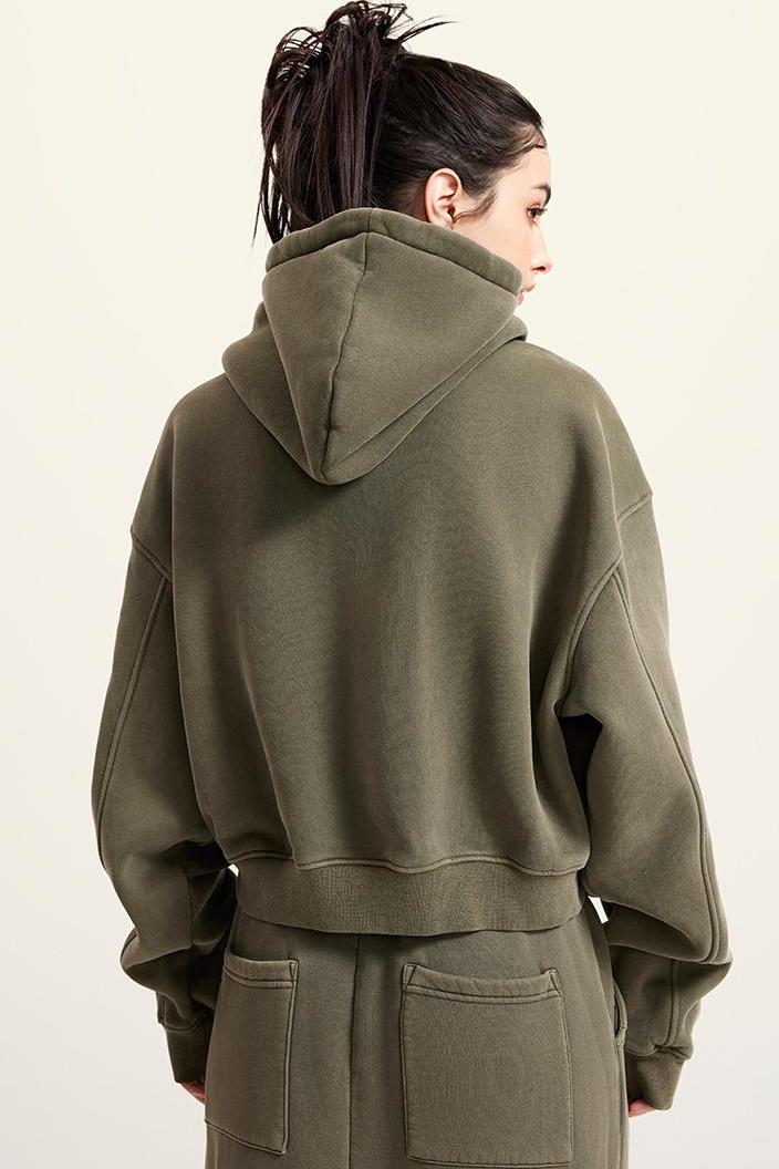 Washed Fleece Zipper Jacket